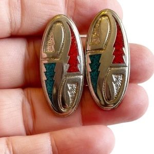 VINTAGE Silver Toned Earrings